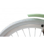 Dámsky retro bicykel 26" Lavida 7-prevodový Shimano [M] Mätový, biele kolesá
